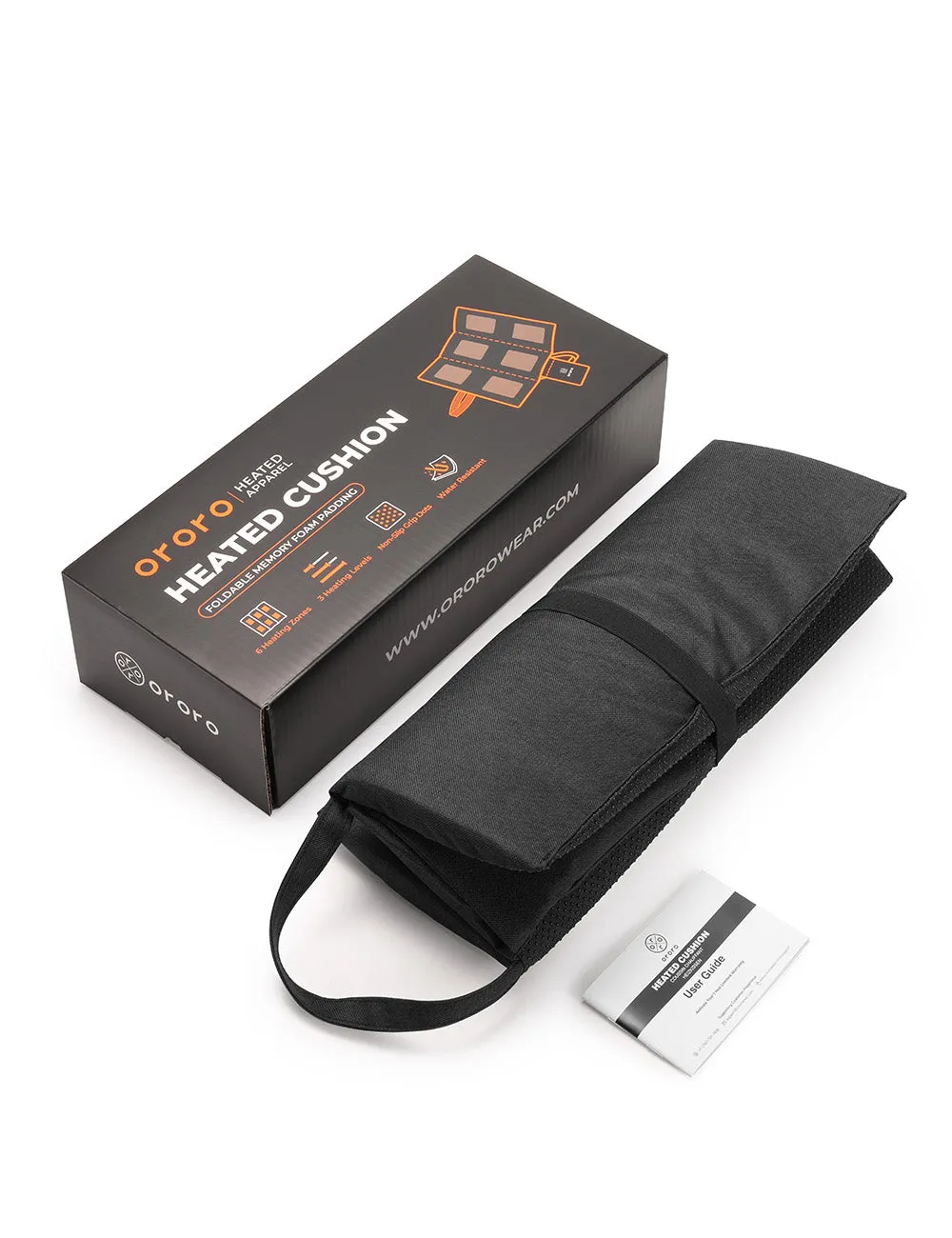 Heated Seat Cushion - Black/Flecking Grey