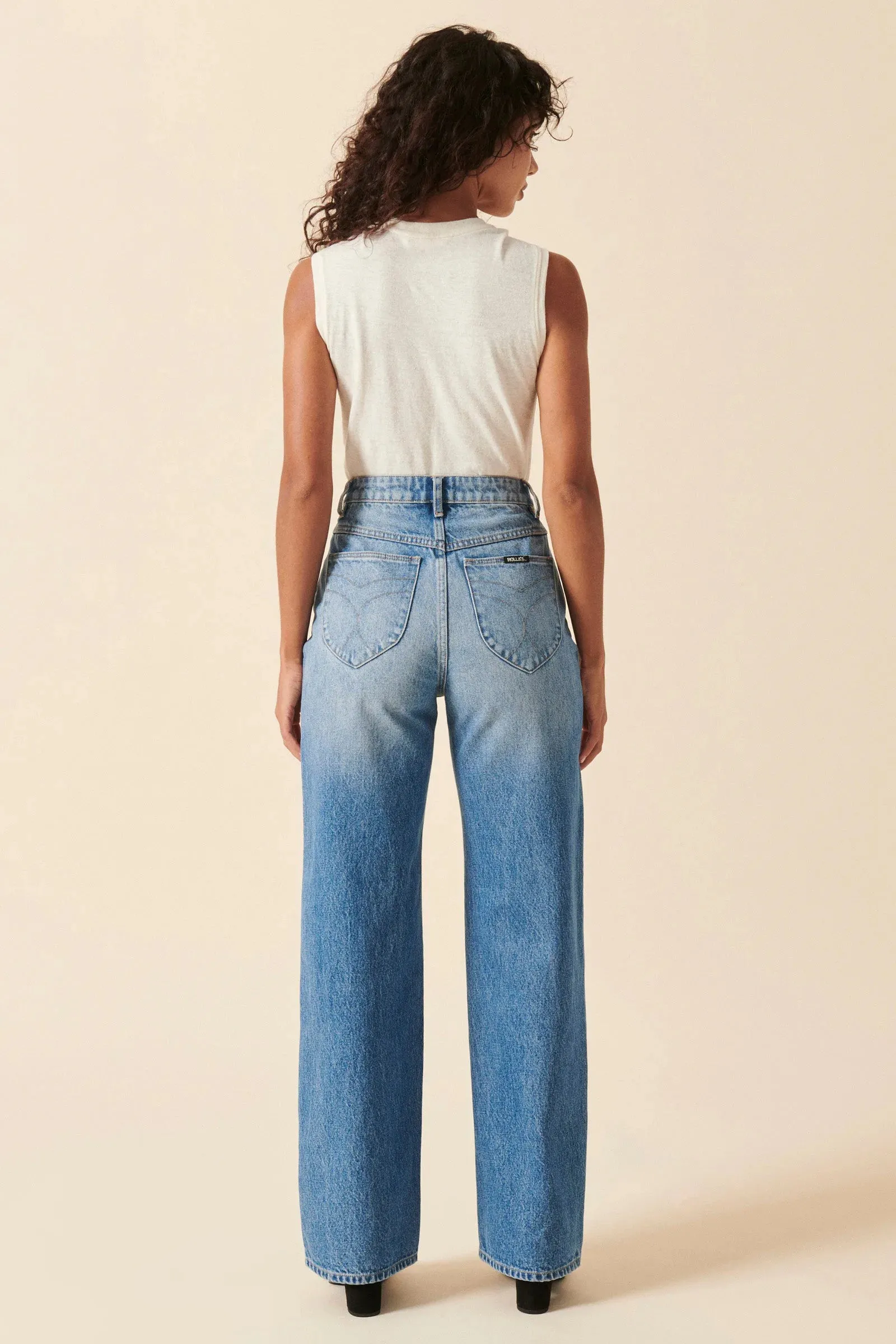 Heidi Jean Chloe Recycled Mid Blue