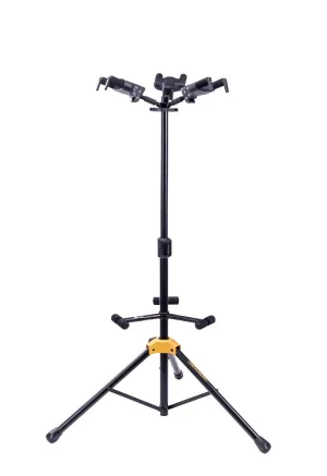 Hercules GS432BPLUS Triple Guitar Stand, Auto Grip System, Foldable Backrest