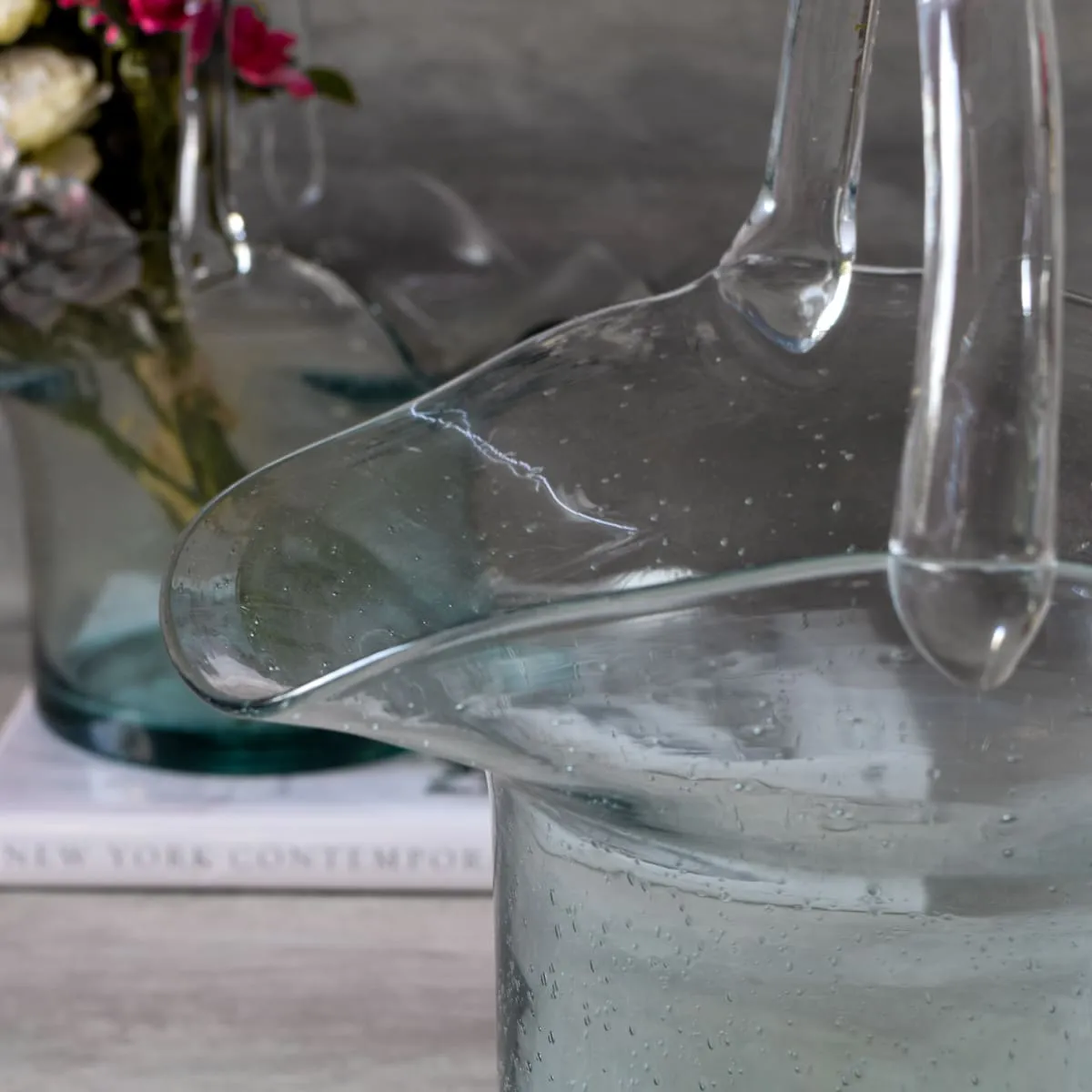 Home Artisan Peyton Glass Bag Vase - Tall