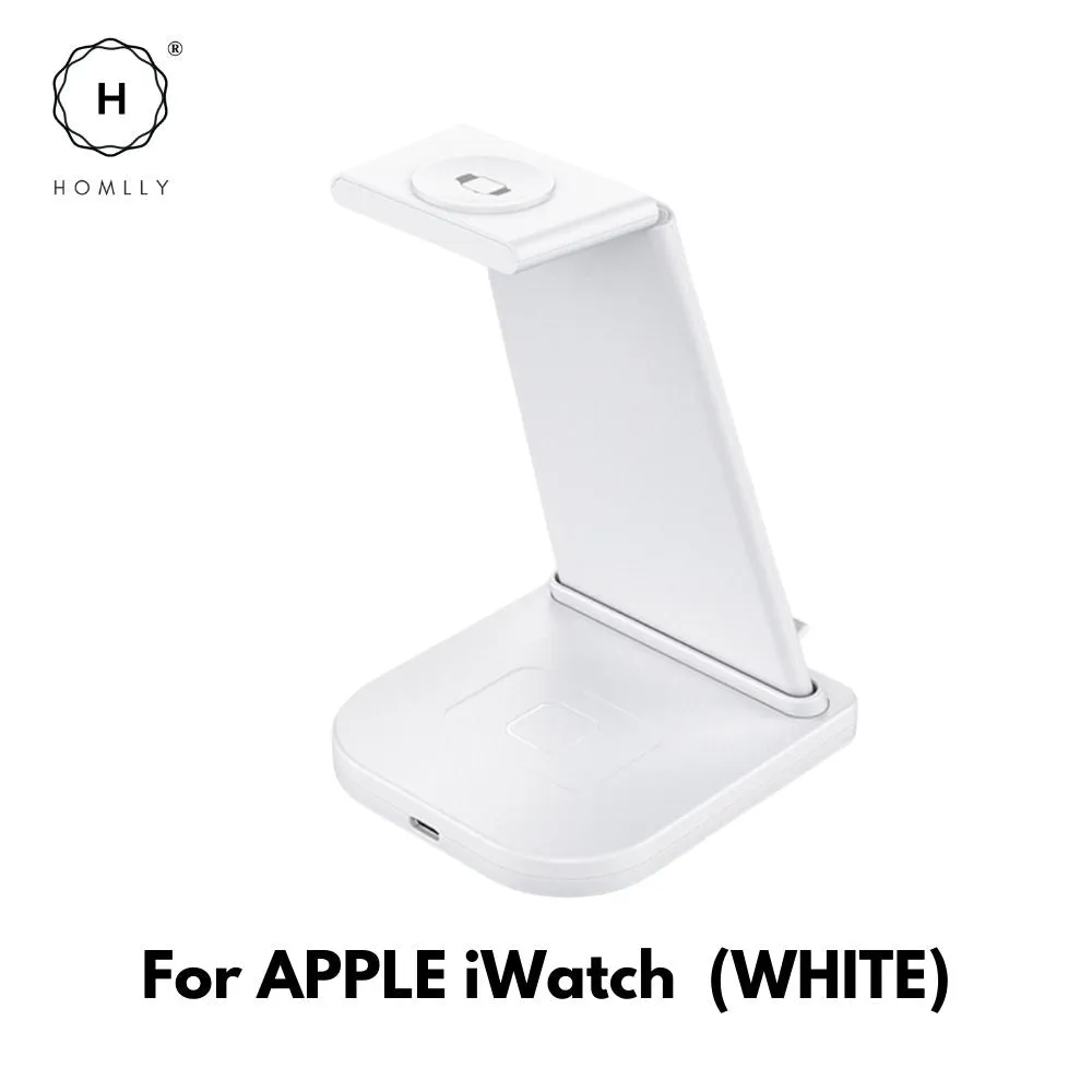 Homlly Detachable 3 in 1 Wireless Charging Station  Dock for Apple Samsung Watch Qi enabled Smartphone
