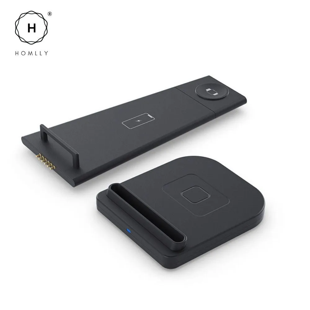 Homlly Detachable 3 in 1 Wireless Charging Station  Dock for Apple Samsung Watch Qi enabled Smartphone