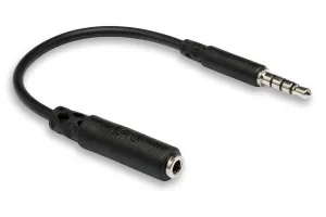 Hosa 3.5 mm TRRS to Slim 3.5 mm TRRS