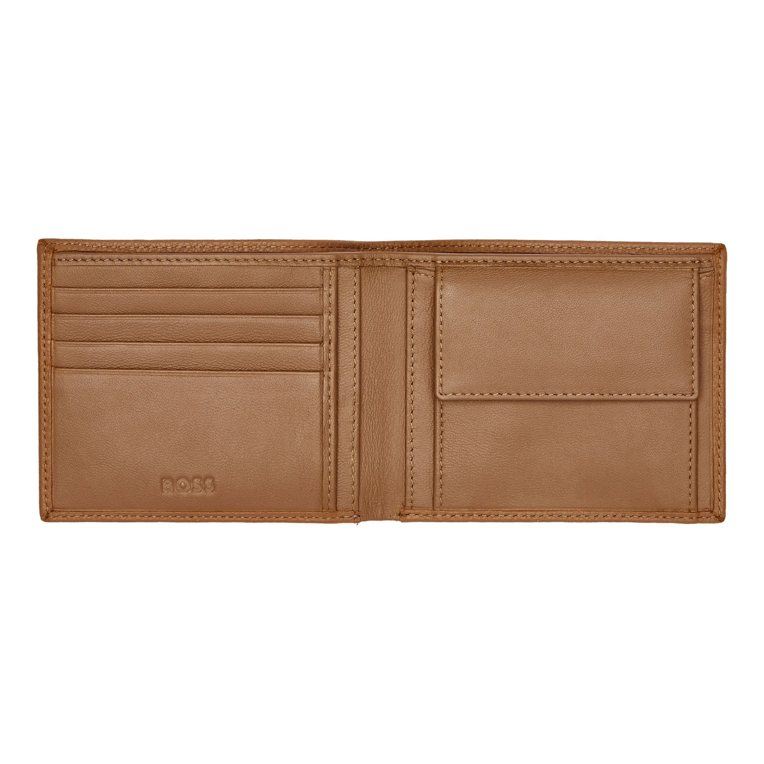 HUGO BOSS HLM416X-Money wallet Classic Grained Camel