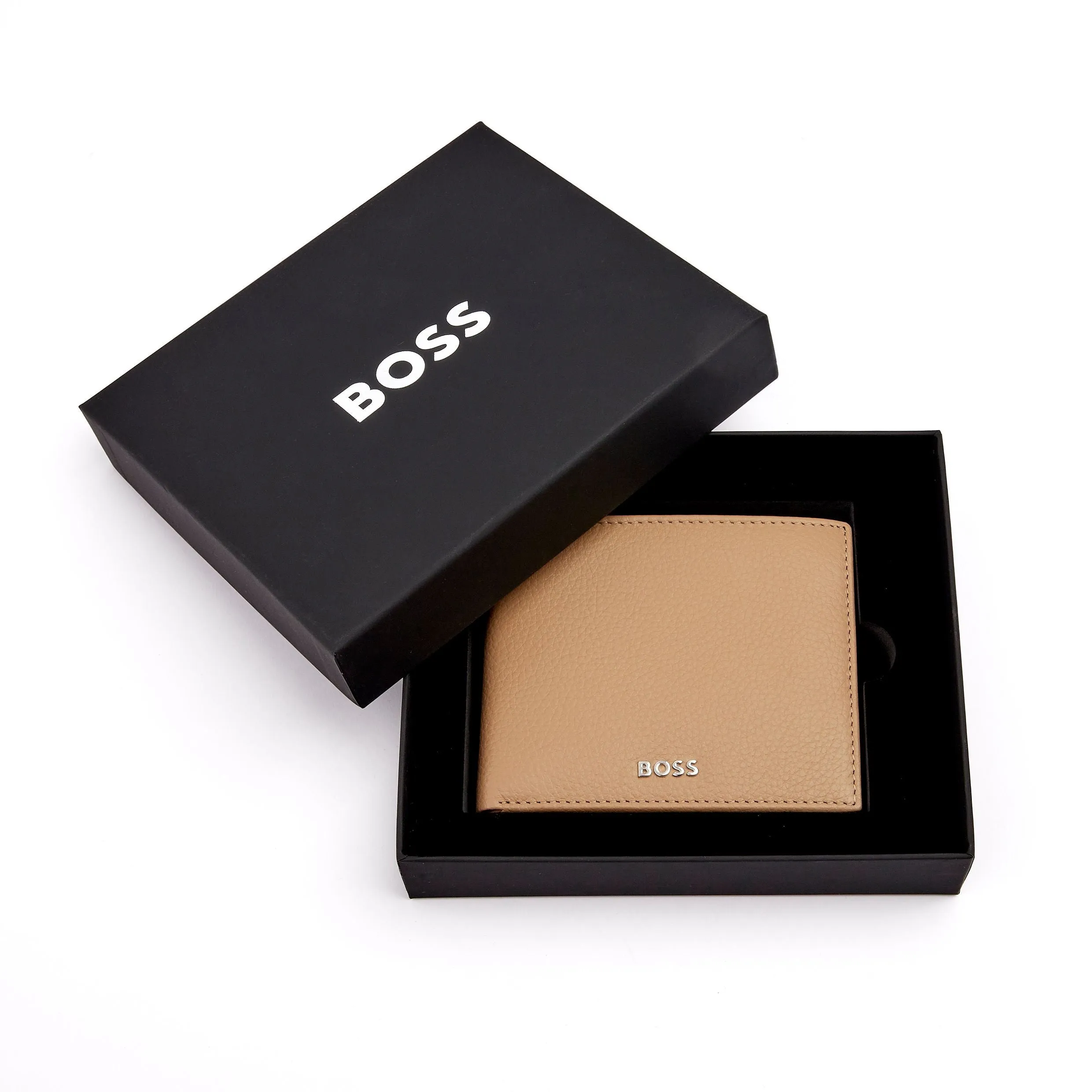 HUGO BOSS HLM416X-Money wallet Classic Grained Camel