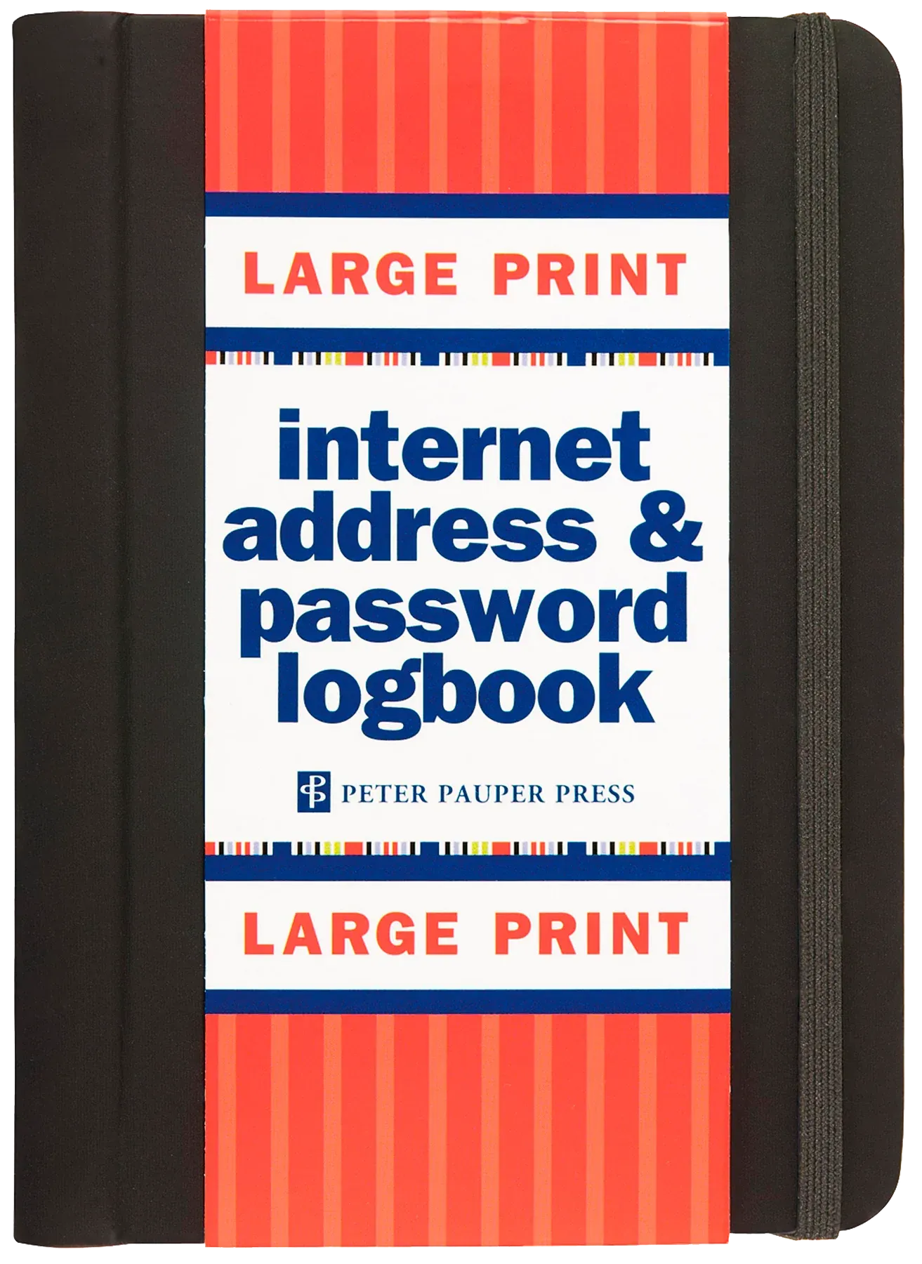 Internet Address & Password Logbook - Large Print