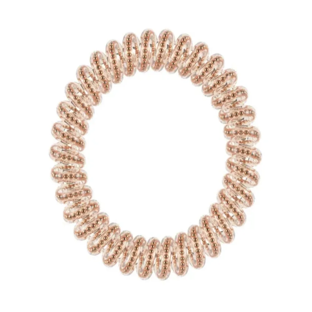 Invisibobble Slim Bronze And Beads 3pc
