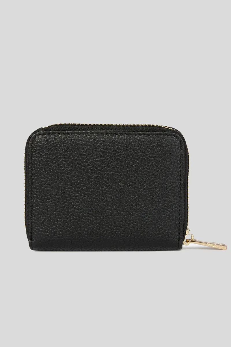 Iris Zip Around Sm Stampa Cervo - Black