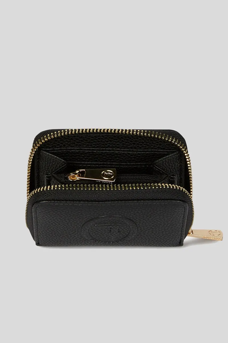Iris Zip Around Sm Stampa Cervo - Black