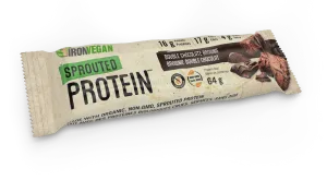 Iron Vegan Sprouted Protein Bar - Double Chocolate Brownie