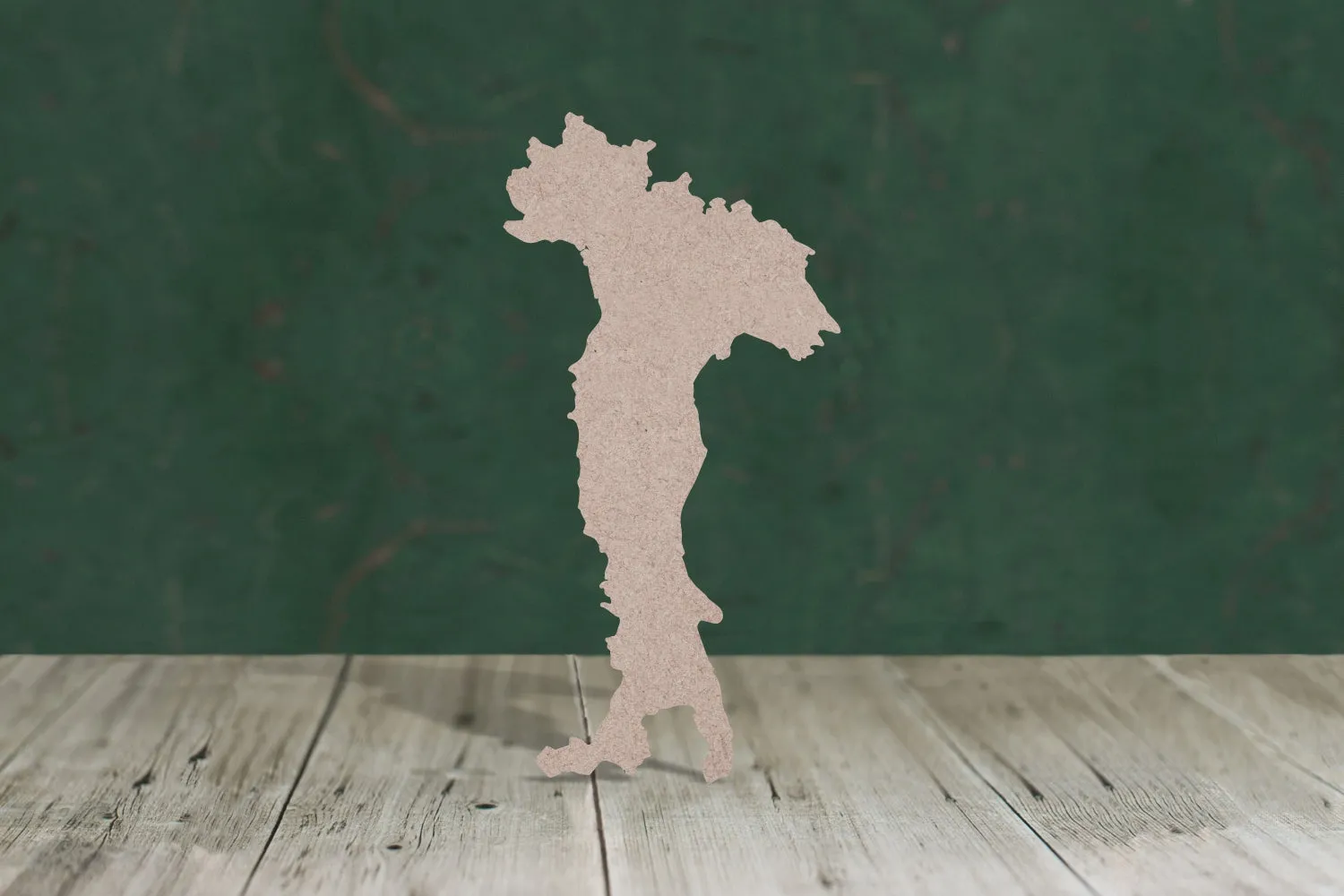 Italy outline - wooden craft cut-out - 3mm MDF