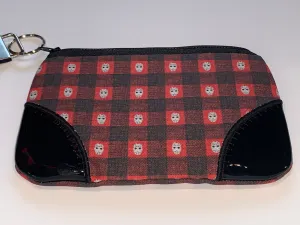 Jason Red Buffalo Plaid Wristlet