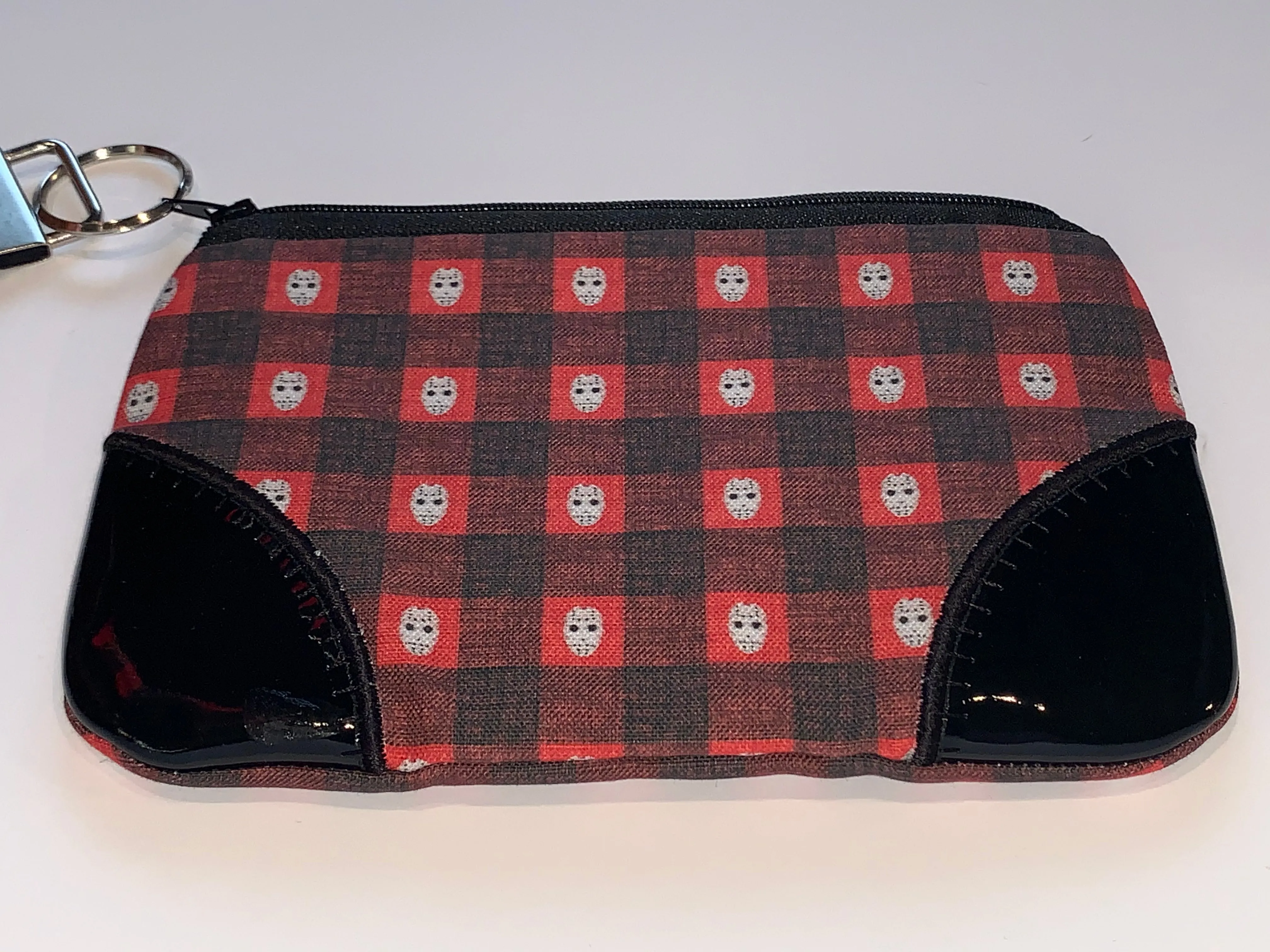 Jason Red Buffalo Plaid Wristlet