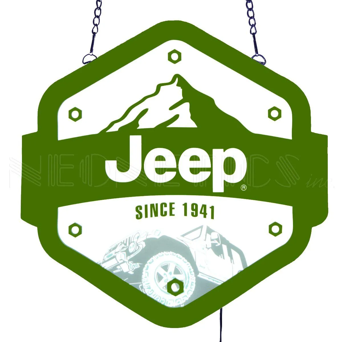 Jeep Since 1941 Slim LED Sign