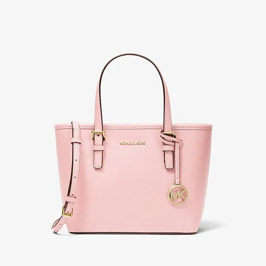 Jet Set Travel Extra-Small Saffiano Leather Top-Zip Tote Bag
