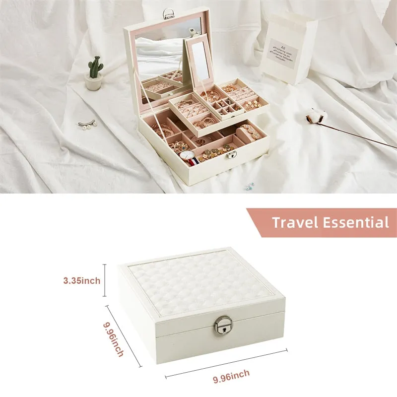 Jewelry Box with Travel Storage Case
