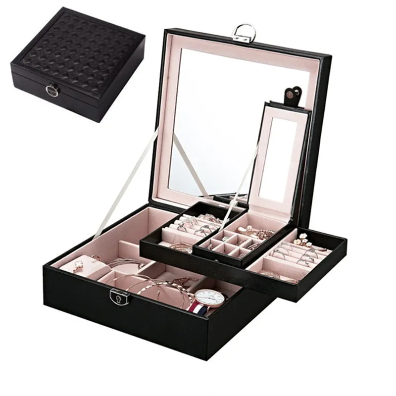 Jewelry Box with Travel Storage Case