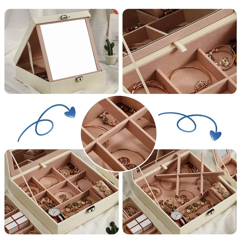 Jewelry Box with Travel Storage Case