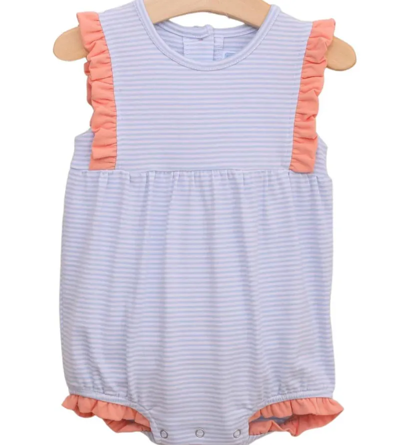 Josie Bubble | Lt Blue Stripe Coral