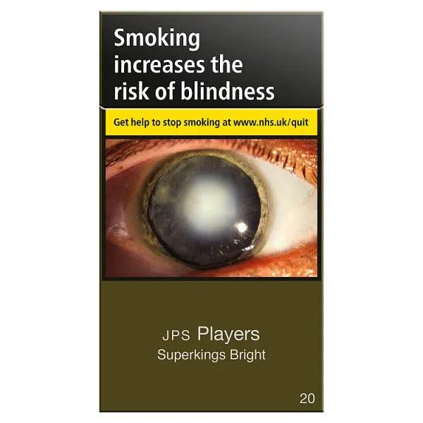 JPS Players Superkings **Bright Blue** Cigarettes