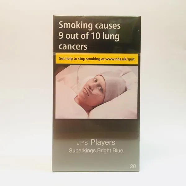 JPS Players Superkings **Bright Blue** Cigarettes
