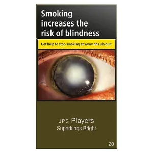 JPS Players Superkings **Bright Blue** Cigarettes