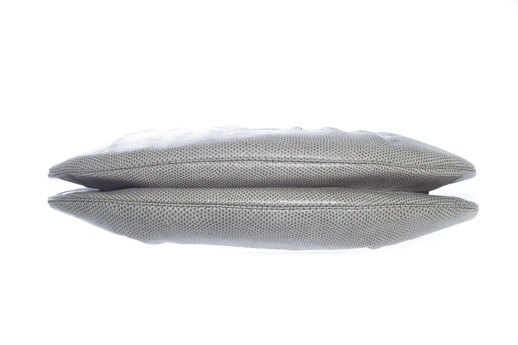 Judith Leiber Grey Reptile Clutch