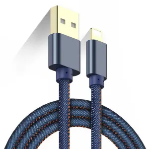 Kabel Lightning, Jeansowy - 1 Metr