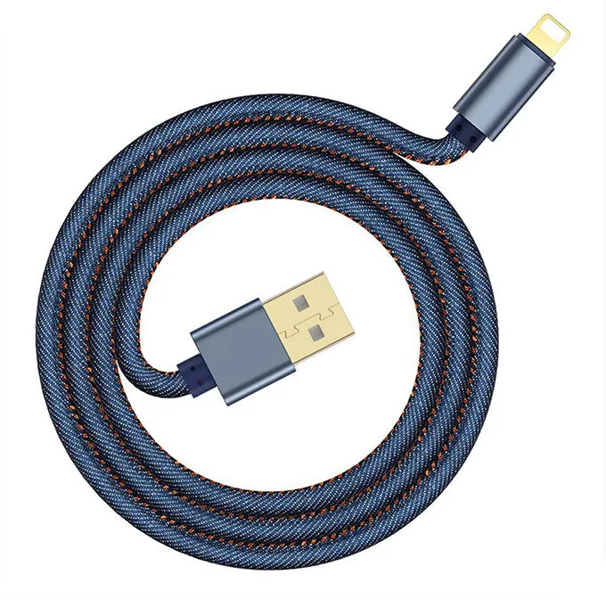 Kabel Lightning, Jeansowy - 1 Metr