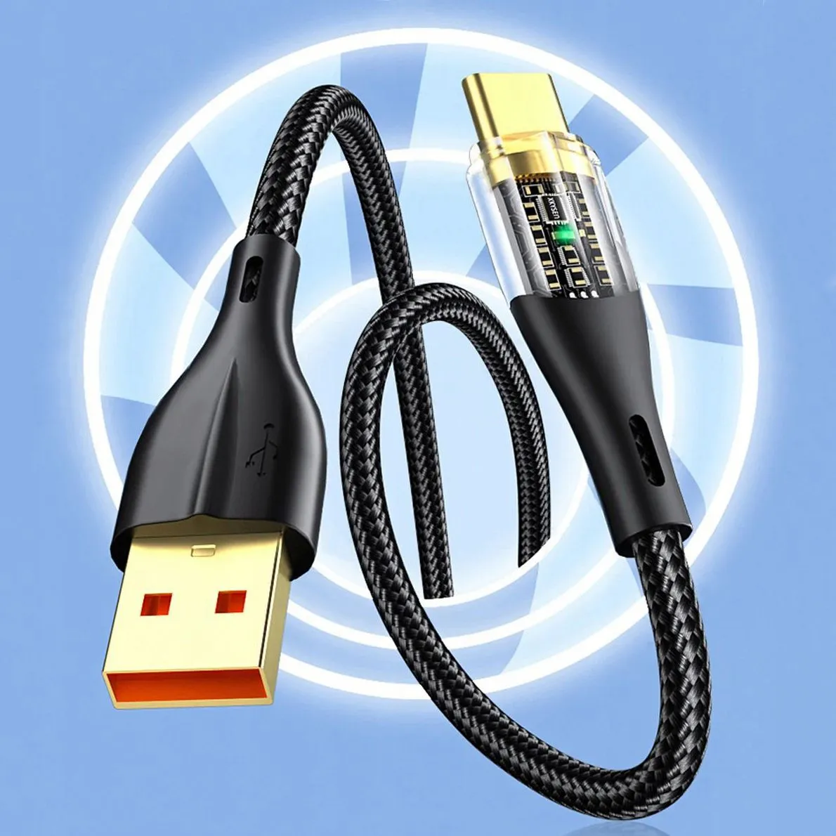 Kabel USB (A) do USB-C - Szybkie Ładowanie - 120W 1m