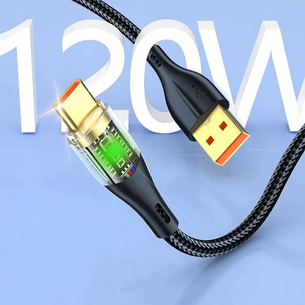Kabel USB (A) do USB-C - Szybkie Ładowanie - 120W 1m