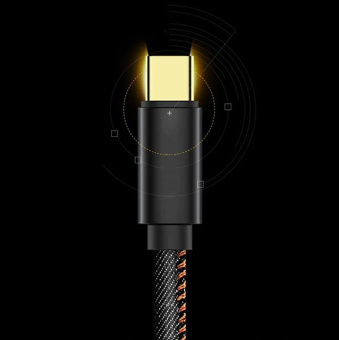 Kabel USB-C, Jeansowy - 1 Metr
