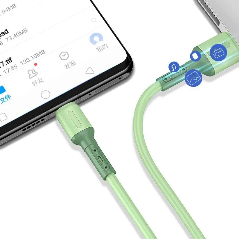 Kabel USB-C, Kolorowy - 1 Metr