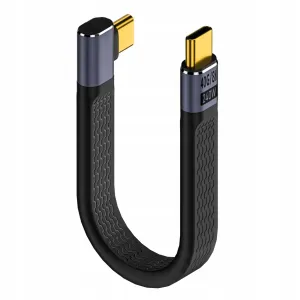 Kabel USB-C Kątowy - 40GBPS 8K 240W 13cm  - v2