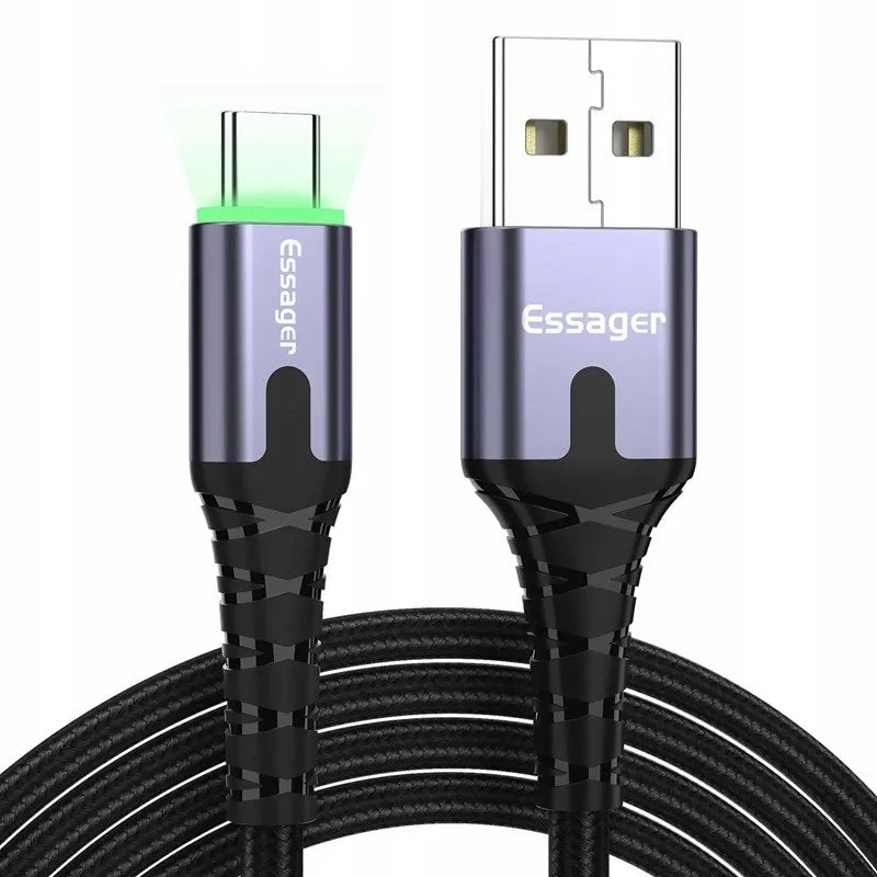 Kabel USB-C QC 3.0 3A Ledowy Essager®