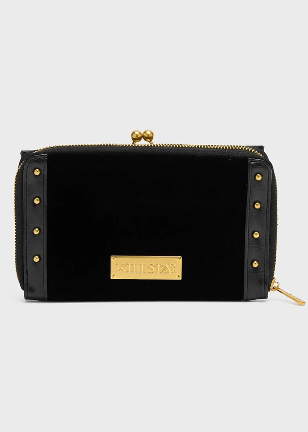 Killstar Fern Valley Velvet Wallet Black
