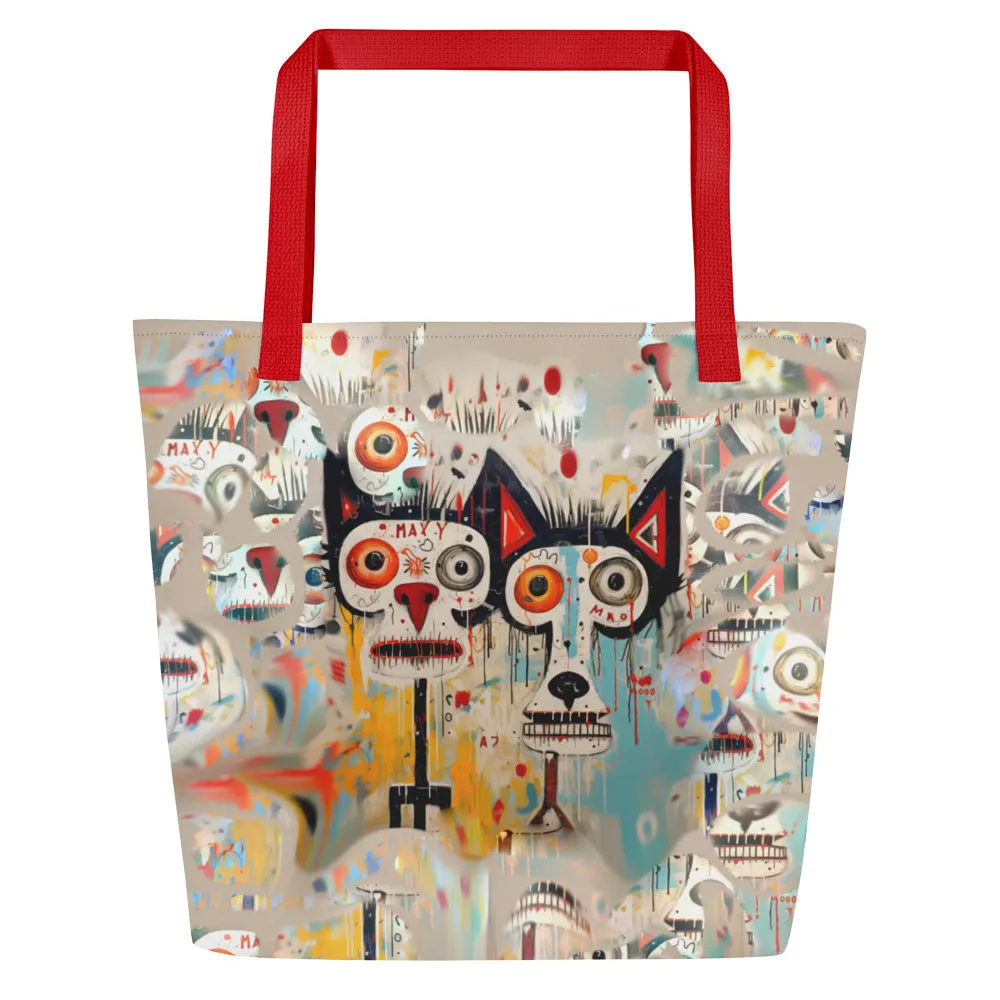 Kinda Classy; Kinda Hood - Large Tote Bag