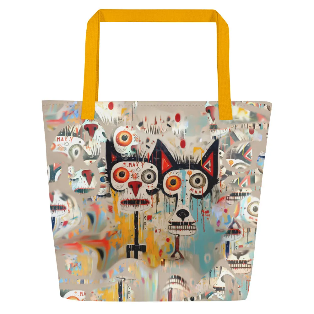 Kinda Classy; Kinda Hood - Large Tote Bag