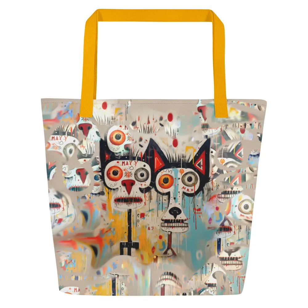Kinda Classy; Kinda Hood - Large Tote Bag