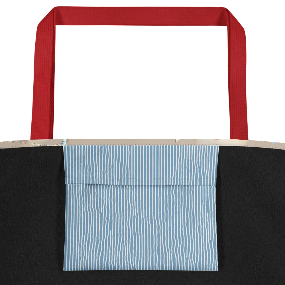 Kinda Classy; Kinda Hood - Large Tote Bag