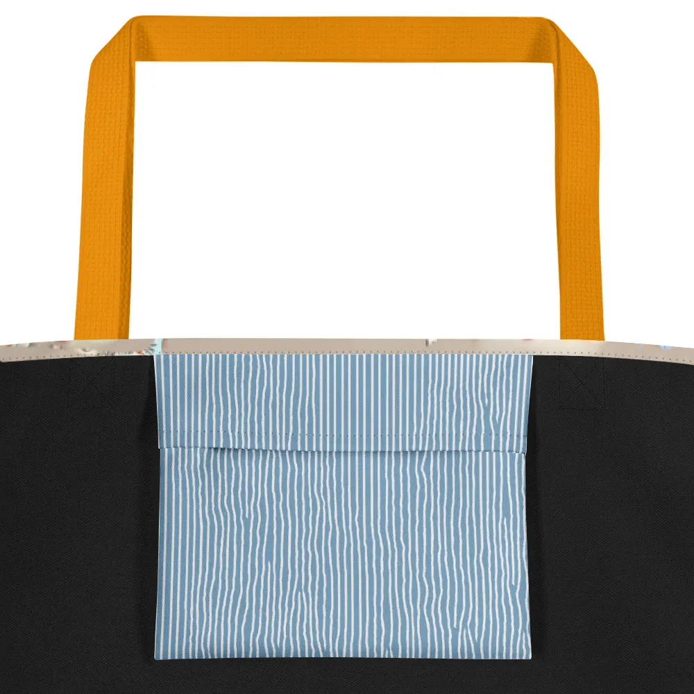 Kinda Classy; Kinda Hood - Large Tote Bag