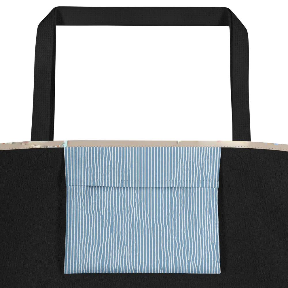 Kinda Classy; Kinda Hood - Large Tote Bag