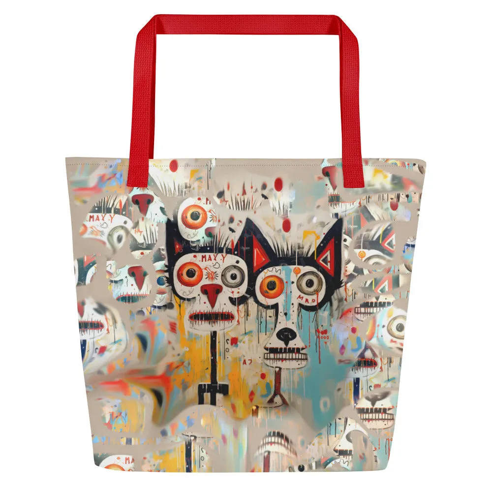 Kinda Classy; Kinda Hood - Large Tote Bag