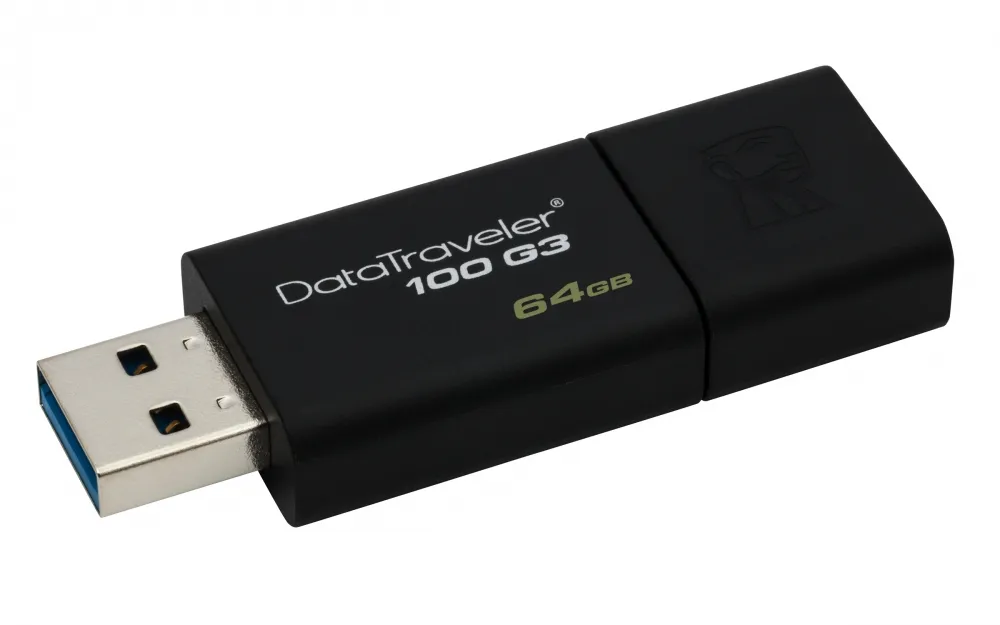 Kingston Dt100g3 Memoria Usb 3.0 64gb Negro