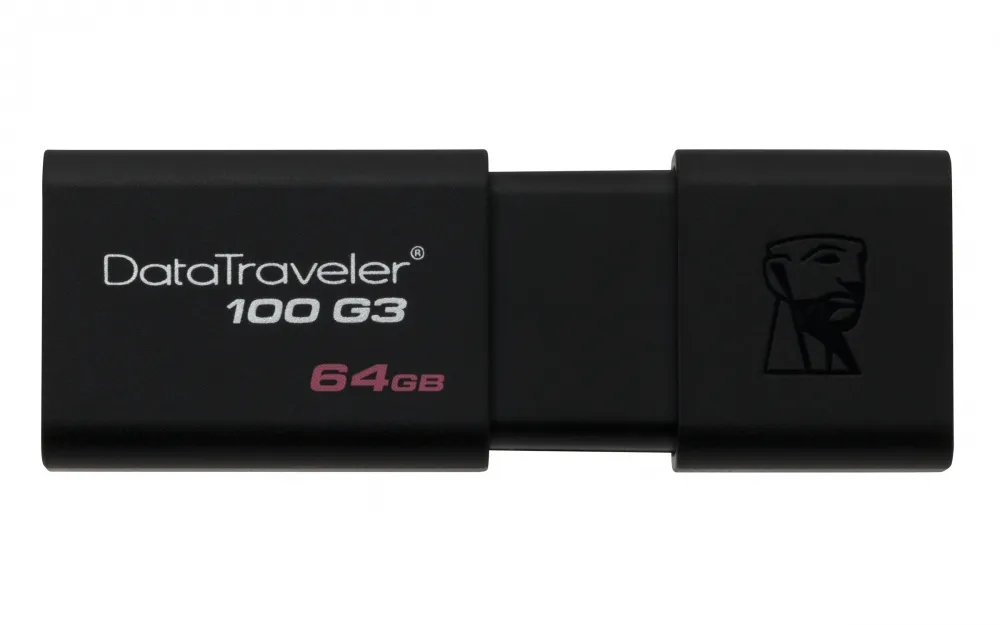 Kingston Dt100g3 Memoria Usb 3.0 64gb Negro