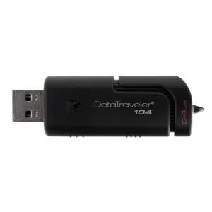 Kingston Dt104/64gb Memoria 64gb Usb 2.0, Negro