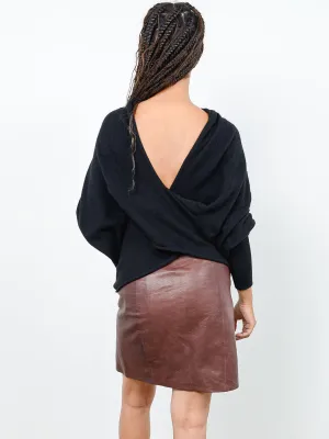 Kirra Drape Front Cashmere Pullover