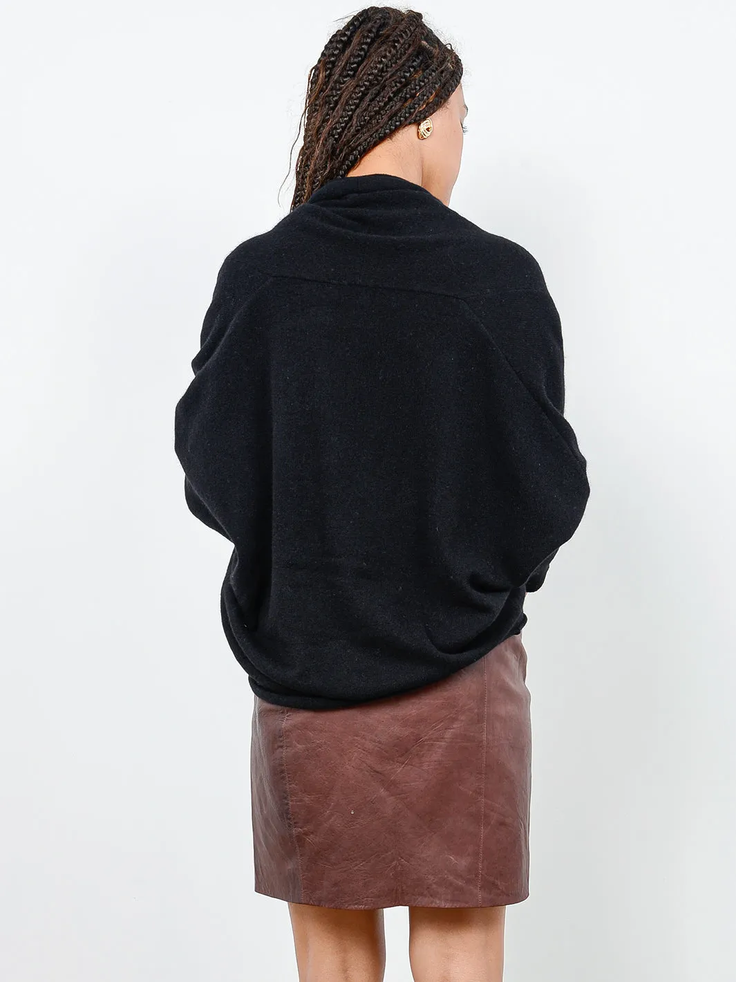 Kirra Drape Front Cashmere Pullover