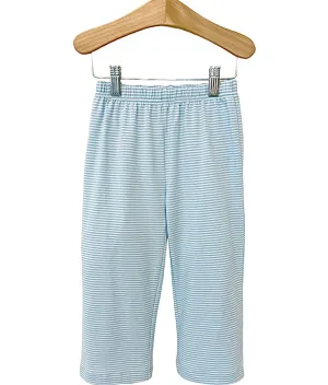 Knit Pants | Light Blue Stripe