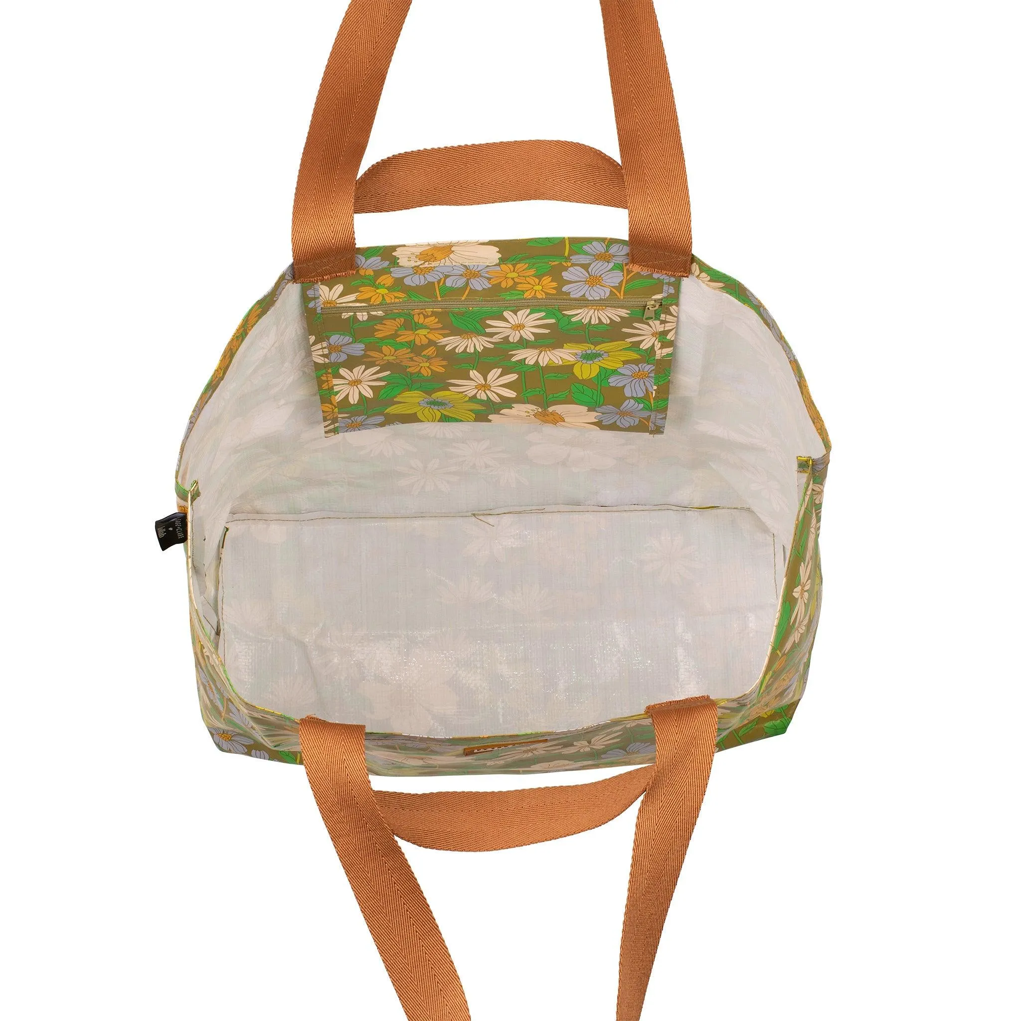 KOLLAB SHOPPER TOTE SAGE X CLARE & KOLLAB FLORIA